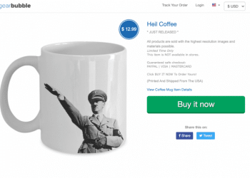 E-commerce platform sells Nazi-glorifying items, ignores removal request