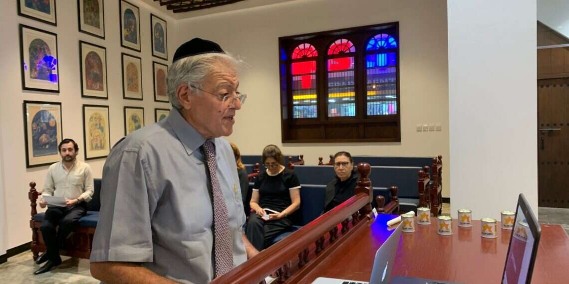 Participants in the special Holocaust Remembrance Day event in Bahrain In first, Bahrain Jewish community holds Holocaust Remembrance Day event