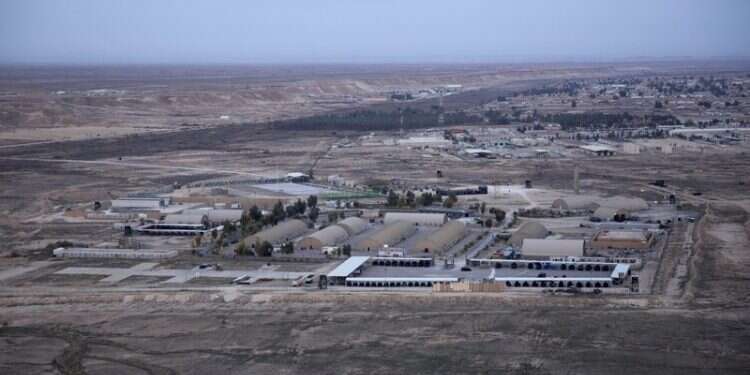 The Ain Al-Asad base, the site of a previous rocket attack against US forces in Iraq Rockets fall near Iraqi base hosting US contractors