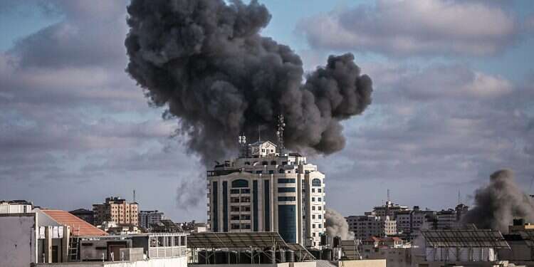 Smoke rises following an Israeli airstrike on a Hamas target in Gaza on May 17, 2021 How will we know who won the war?