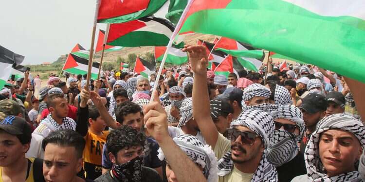 Thousands of Jordanians participate in an anti-Israel march in al-Karama, Jordan on May 21, 2021 Jordanian MPs want to end peace with Israel, praise Hamas