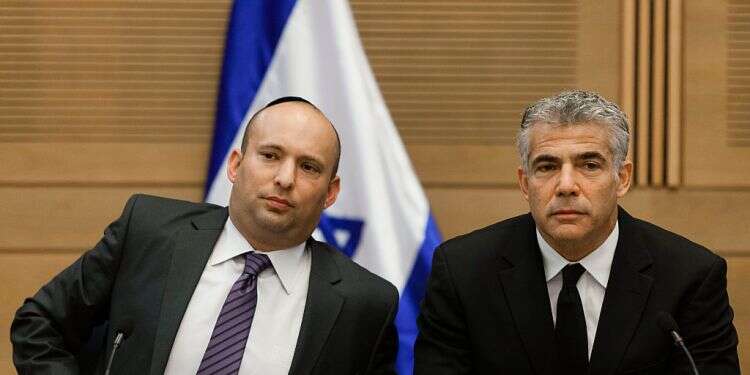 Prime Minister Naftali Bennett and Foreign Minister Yair Lapid Netanyahu offers Sa'ar, Bennett tripartite power-sharing deal