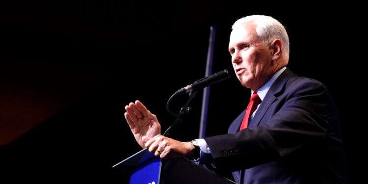 Former Vice President Mike Pence speaks at a dinner hosted by Palmetto Family on Thursday, April 29, 2021 'We have the winning agenda,' Pence says on GOP prospects