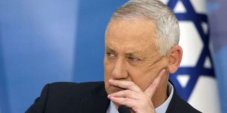 Blue and White leader Benny Gantz Israel seizes contrabands destined for Gaza