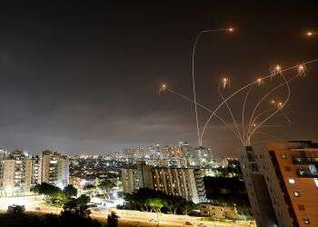 Massive barrage targets Tel Aviv area, at least 1 killed