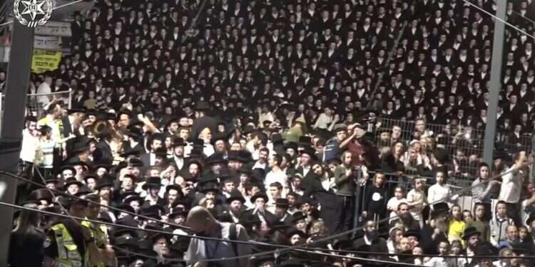 Mount Meron just hours before the April 30, 2021 disaster (Israel Police/File) See you in the next disaster