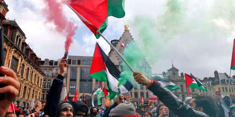 Pro-Palestinian rally in Lille, France on May 15, 2021 Time for Jews to bid farewell to France?