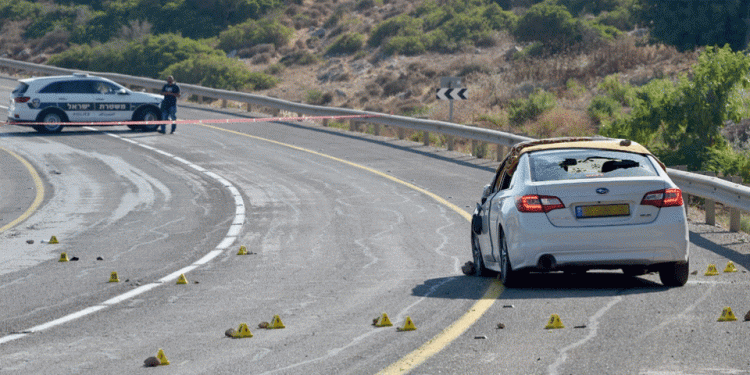 The scene of the shooting in northern Israel, June 26, 2021 Couple, teenage daughter murdered in suspected revenge killing in northern Israel