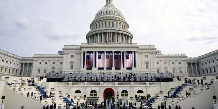 Dress rehearsal for US President Joe Biden's inauguration at the US Capitol take place on Jan. 18, 2021 House to vote on bill launching probe of Jan. 6 Capitol riots