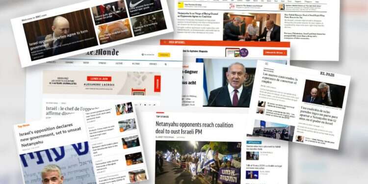 Israel's political drama makes headlines in Western media