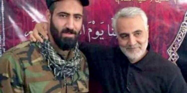 Iranian military adviser Hassan Abdullah Zadeh with IRGC Commander Qassem Soleimani Senior Revolutionary Guards adviser killed in Syria