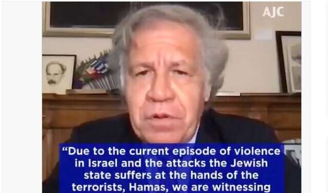 Luis Almagro, Secretary General of the Organization of American States (OAS), addresses the AJC's 2021 Virtual Global forum on June 8, 2021 'Calling for Israel's disappearance is an act of terrorism'