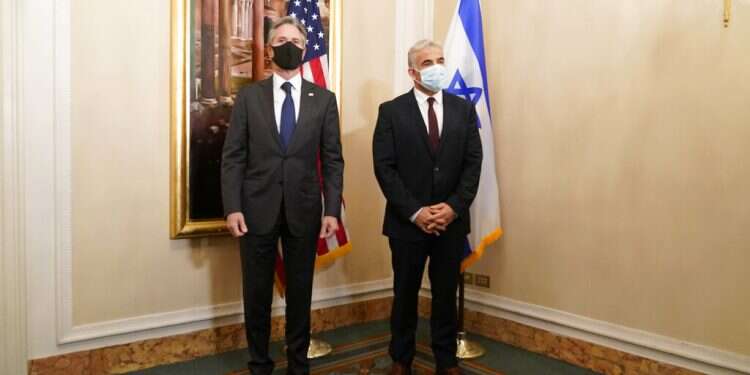 Blinken to Lapid: Regional normalization no substitute for Israeli-Palestinian peace talks