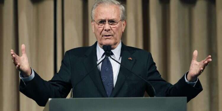 Former US Defense Secretary Donald Rumsfeld dies at 88