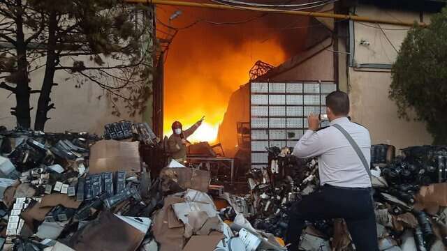 Blaze engulfs state-owned facility near Tehran