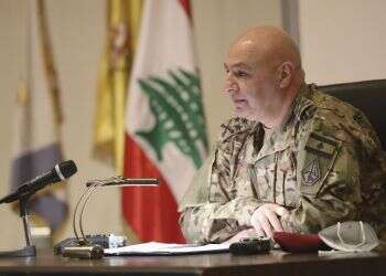 Lebanon Army Commander Gen. Joseph Aoun Lebanon's army chief says situation worsening, urges need for chaos prevention