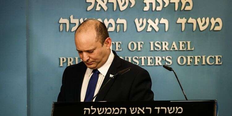 Prime Minister Naftali Bennett is seen on July 14, 2021
Just 7% of Israelis think new government is right-wing