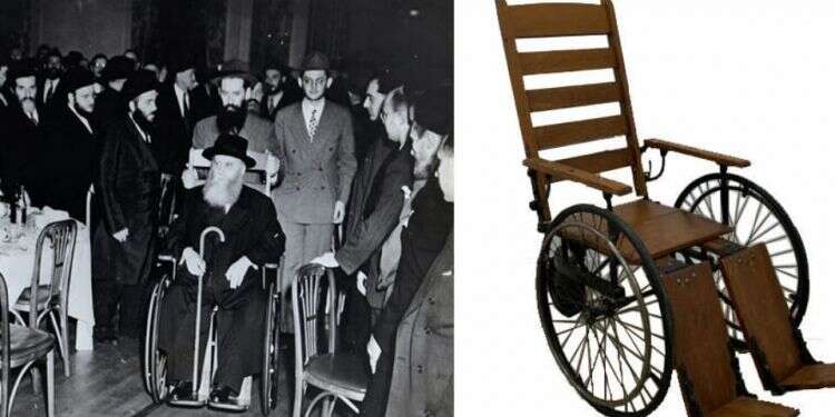 The wheelchair on auction Item belonging to former Chabad Rebbe goes on auction