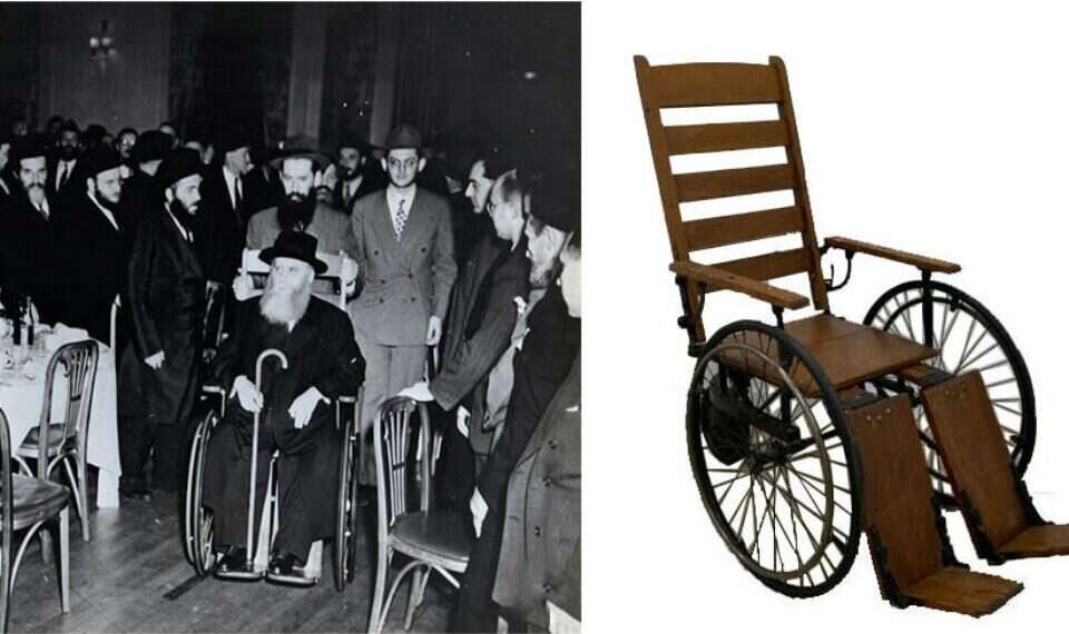 The wheelchair on auction Item belonging to former Chabad Rebbe goes on auction