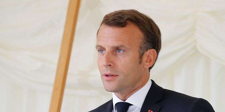 French President Emmanuel Macron France's Macron to sue advertiser for depicting him as Hitler