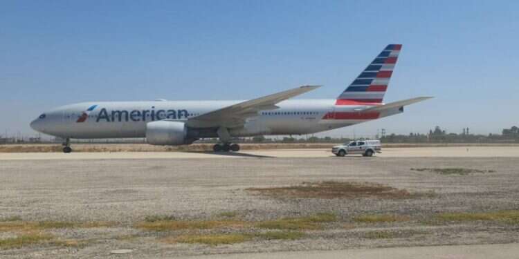 American Airlines plane reports puncture, lands safely in Israel