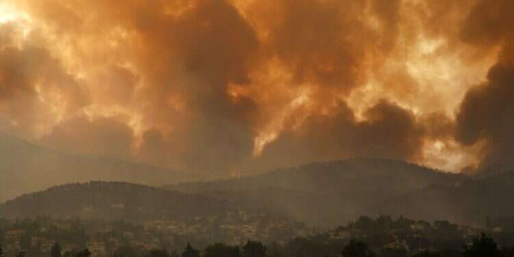 Wildfires rampage in Greek forests, causing 'biblical' destruction