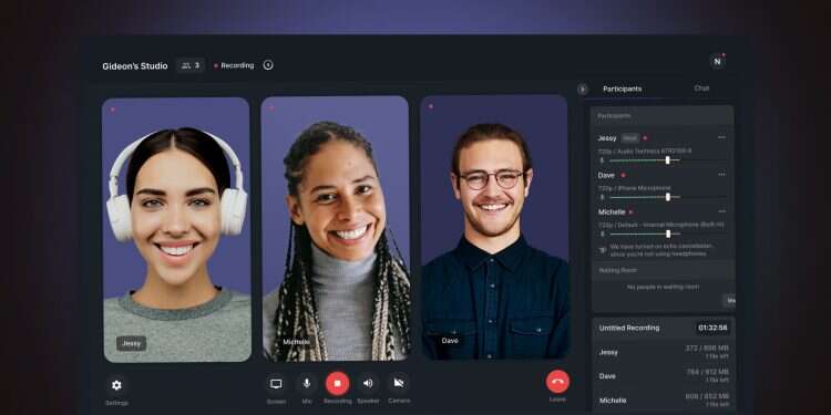 Riverside.fm is a remote content creation platform that enables media companies, broadcasters, and independent podcastors to record studio-quality videos, podcasts, and audio from anywhere in the world. Everything is recorded locally and seperate tracks are created for each participant Podcast platform Riverside.fm now available for iPhone