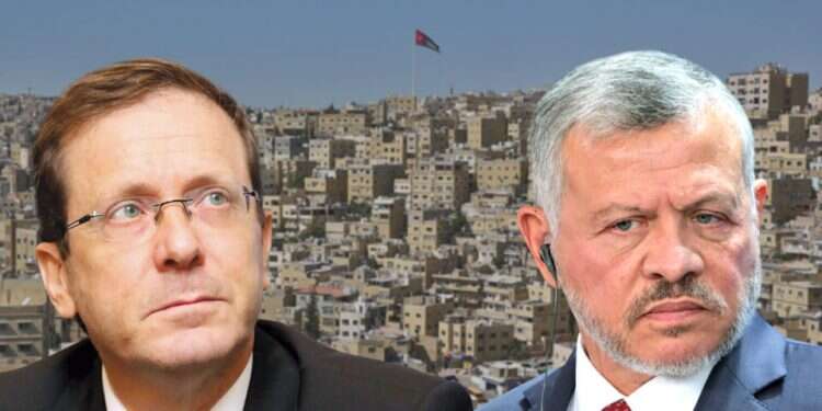 Israeli president, Jordanian king meet in Amman