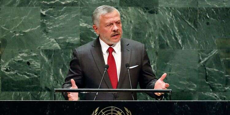 At UN, Jordan's King Abdullah urges progress on 2-state solution