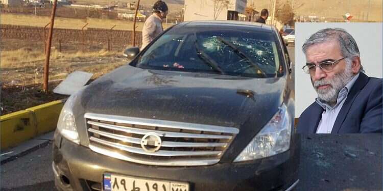 Scene of the assassination of Mohsen Fakhrizadeh outside Tehran, Nov. 27, 2020 Was AI used to assassinate Iranian nuclear mastermind?