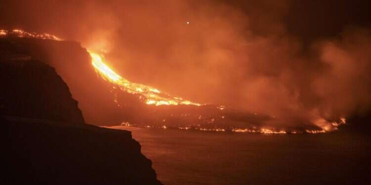 Lava from La Palma eruption finally reaches the Atlantic
