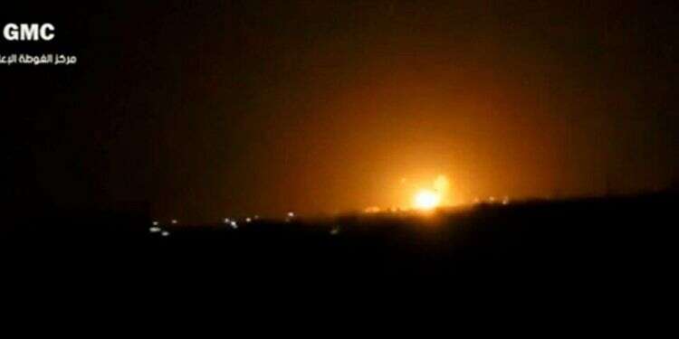 Overnight airstrikes in Syria target pro-Iranian militias