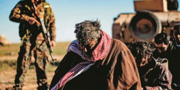 ISIS captives in the hands of the Kurds in Syria English 'voice of ISIS' captured