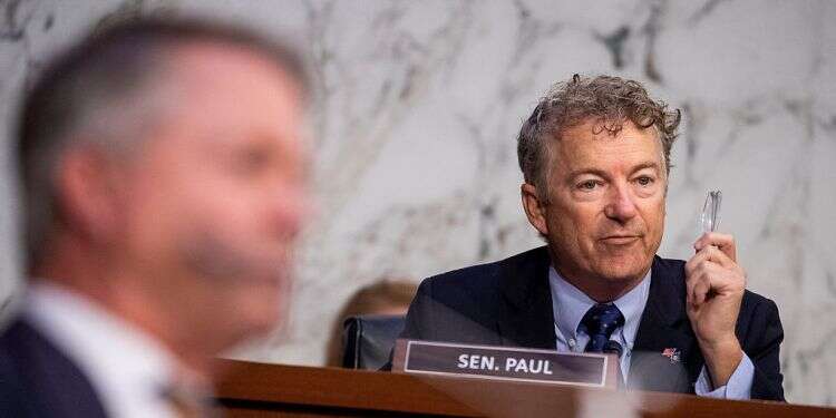 Senator Rand Paul (R-Ky) Republican fiscal hawk delays expedited Senate bill on Iron Dome funding