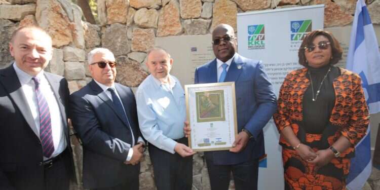 Jerusalem grove dedicated in honor of Democratic Republic of the Congo's president