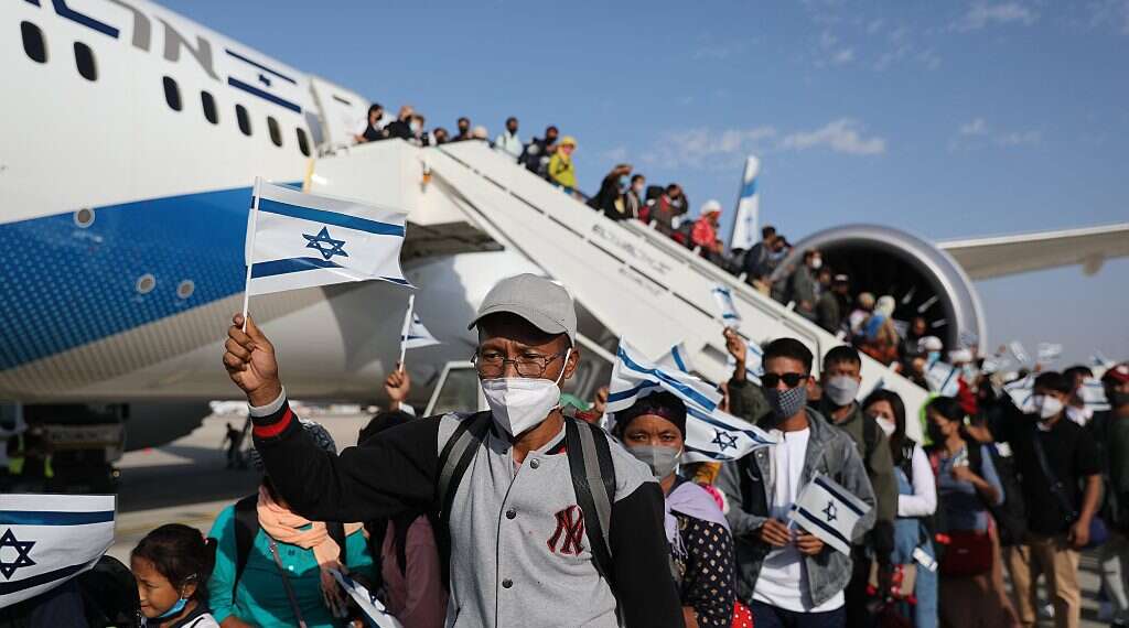 235 Bnei Menashe from India land in Israel on Aliyah Day
