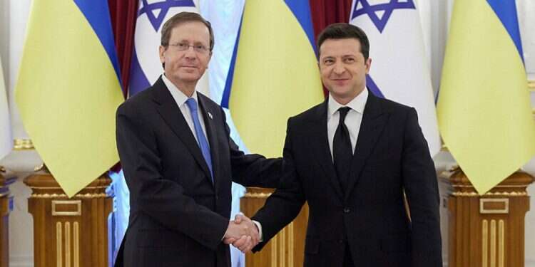 80 years after Babi Yar, Herzog thanks Ukrainian president for fighting antisemitism