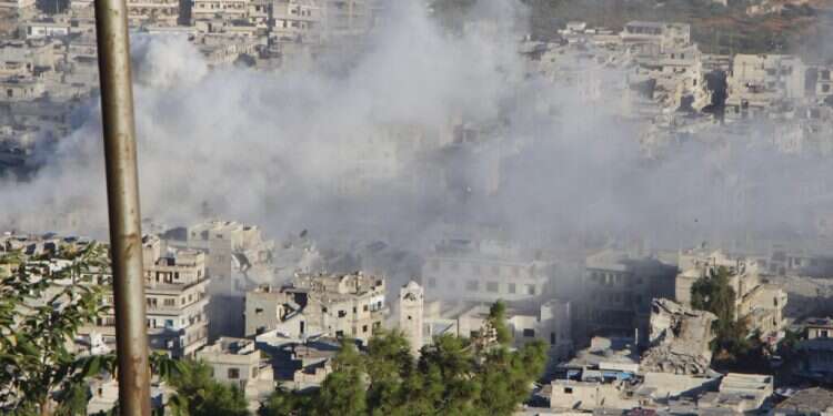 4 Syrian children killed when government forces shell last rebel enclave