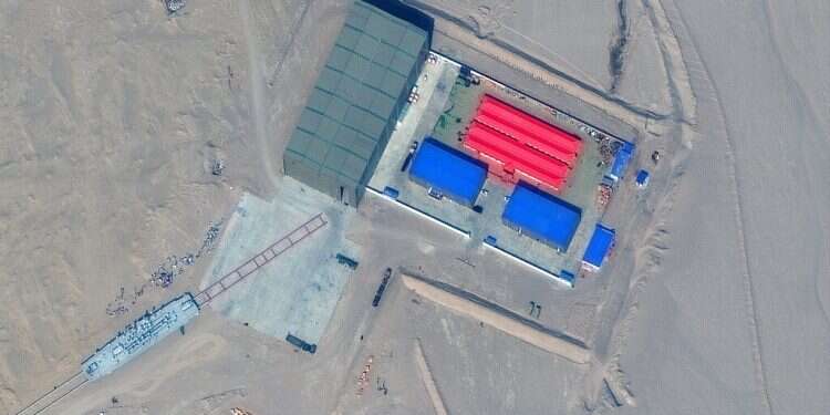 China built mock-ups of US warships, satellite images show