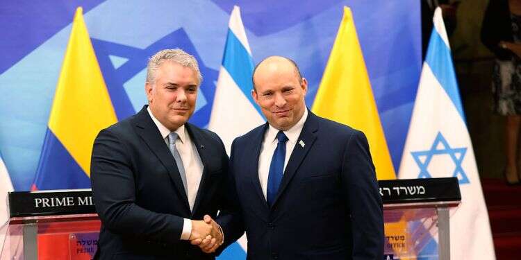 PM Bennett, Colombian president meet in Jerusalem