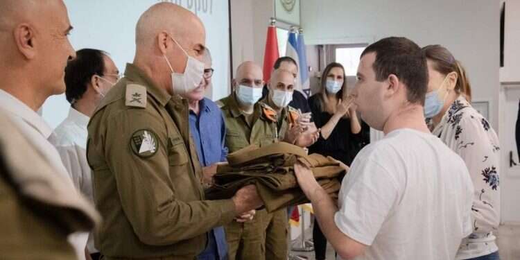 Special in Uniform is a groundbreaking program of the IDF in collaboration with Jewish National Fund-USA that integrates youth with mild physical and mental disabilities and autism into the Israel Defense Forces | Courtesy Special in Uniform makes disabled Israeli youths' IDF dreams come true