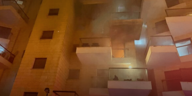 5 rescued from fire in Haifa apartment building