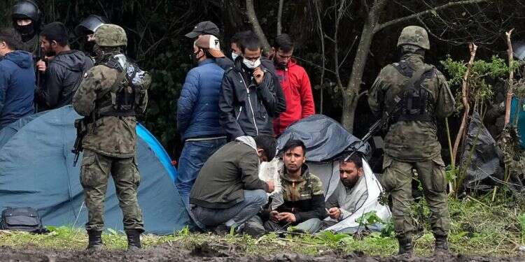 Migrants stranded on the Belarus-Poland border Foreign Ministry vexed over Belarusian paper's use of Hatikvah in migrant crisis video