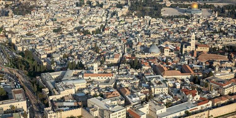 An aerial view of the Old City of Jerusalem Is Jordan meddling with Israeli sovereignty over Jerusalem?