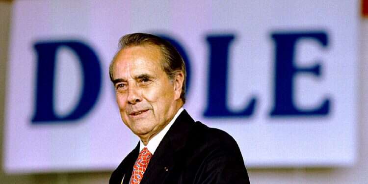 Republican presidential nominee Bob Dole in Freeland, Michigan,Sept. 13, 1996 US Senate leader, presidential candidate Bob Dole dies at 98
