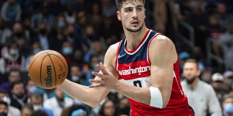 Washington Wizards forward Deni Avdija
Deni Avdija adds Hanukkah cheer to strong start of NBA season