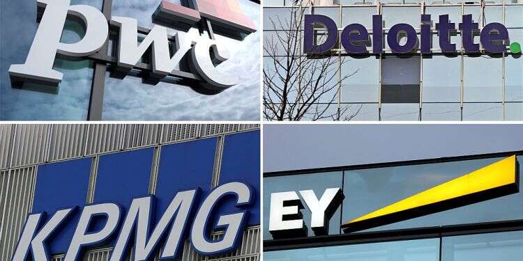 The logos of Price Waterhouse Coopers, Deloitte, Klynveld Peat Marwick Goerdeler, and Ernst & Young Accounting giants ditch Palestinian NGOs after terrorist designation