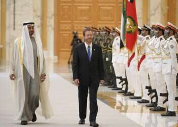 Houthi rebels fire missile at Abu Dhabi as Israeli president visits UAE