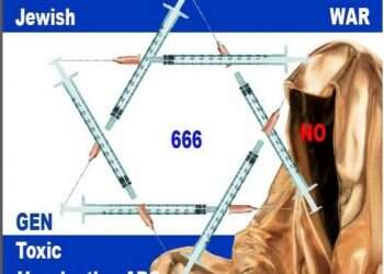 Manfred Kielnhofer shared a picture of the Israeli flag with the Star of David made out of syringes in protest of coronavirus restrictions Austrian artist painted into corner over COVID conspiracies about Jews