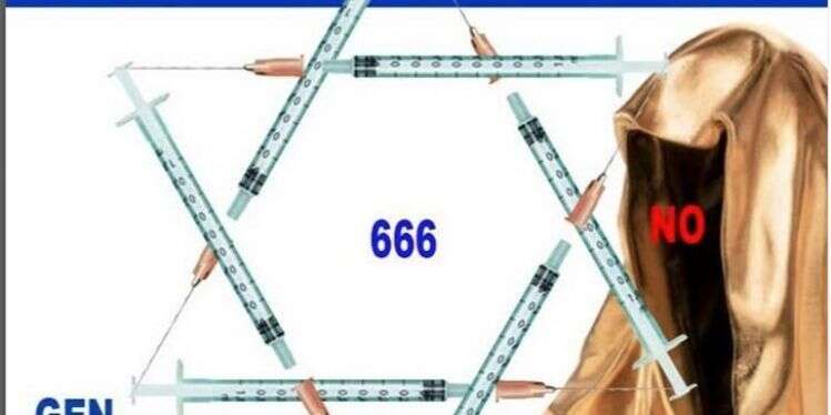 Manfred Kielnhofer shared a picture of the Israeli flag with the Star of David made out of syringes in protest of coronavirus restrictions Austrian artist painted into corner over anti-Jewish COVID conspiracy theories